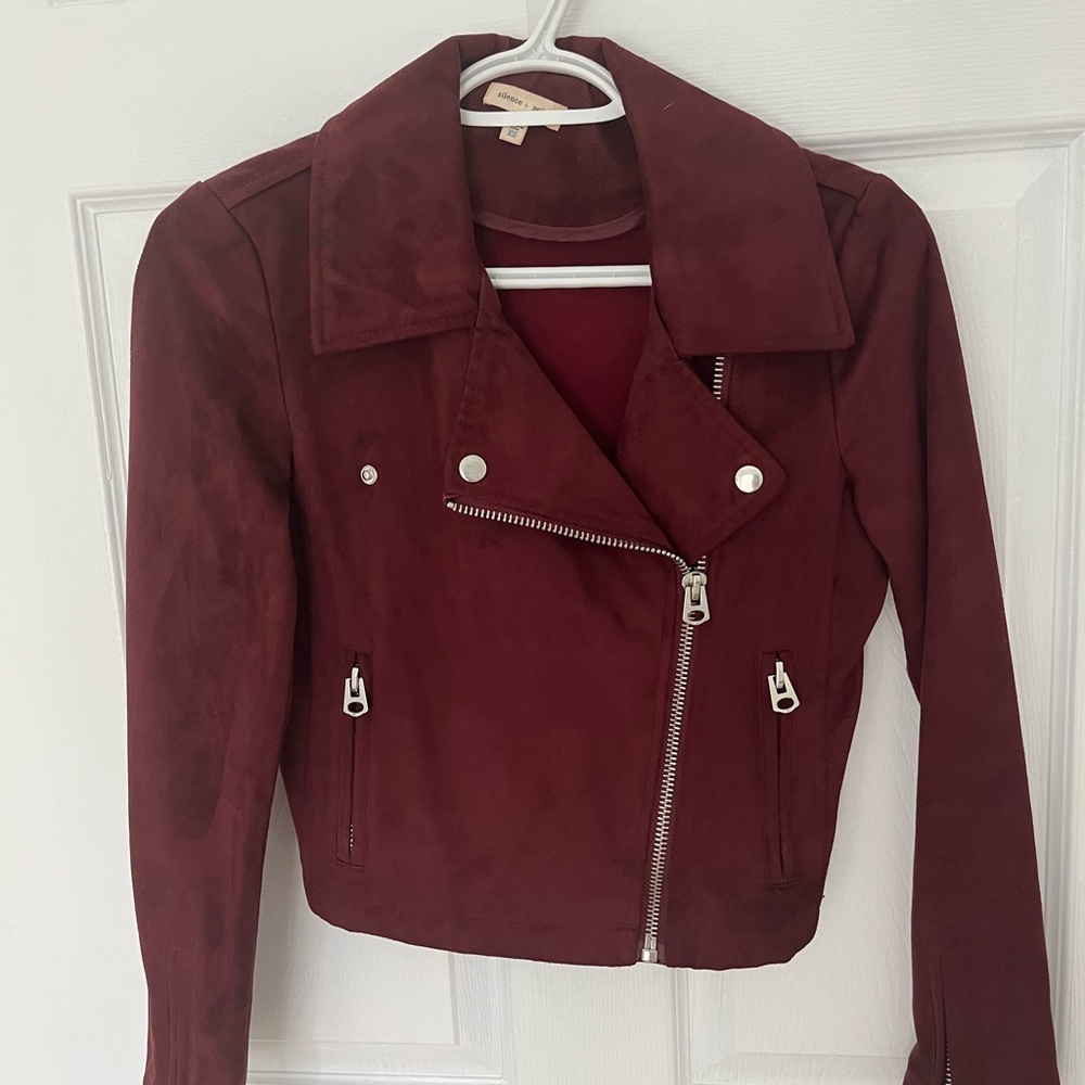 Distressed Suede Jacket XS